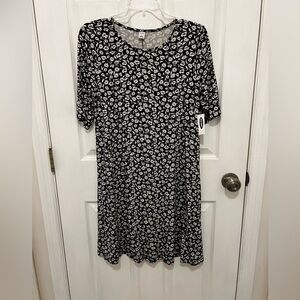 Old Navy swing dress medium floral